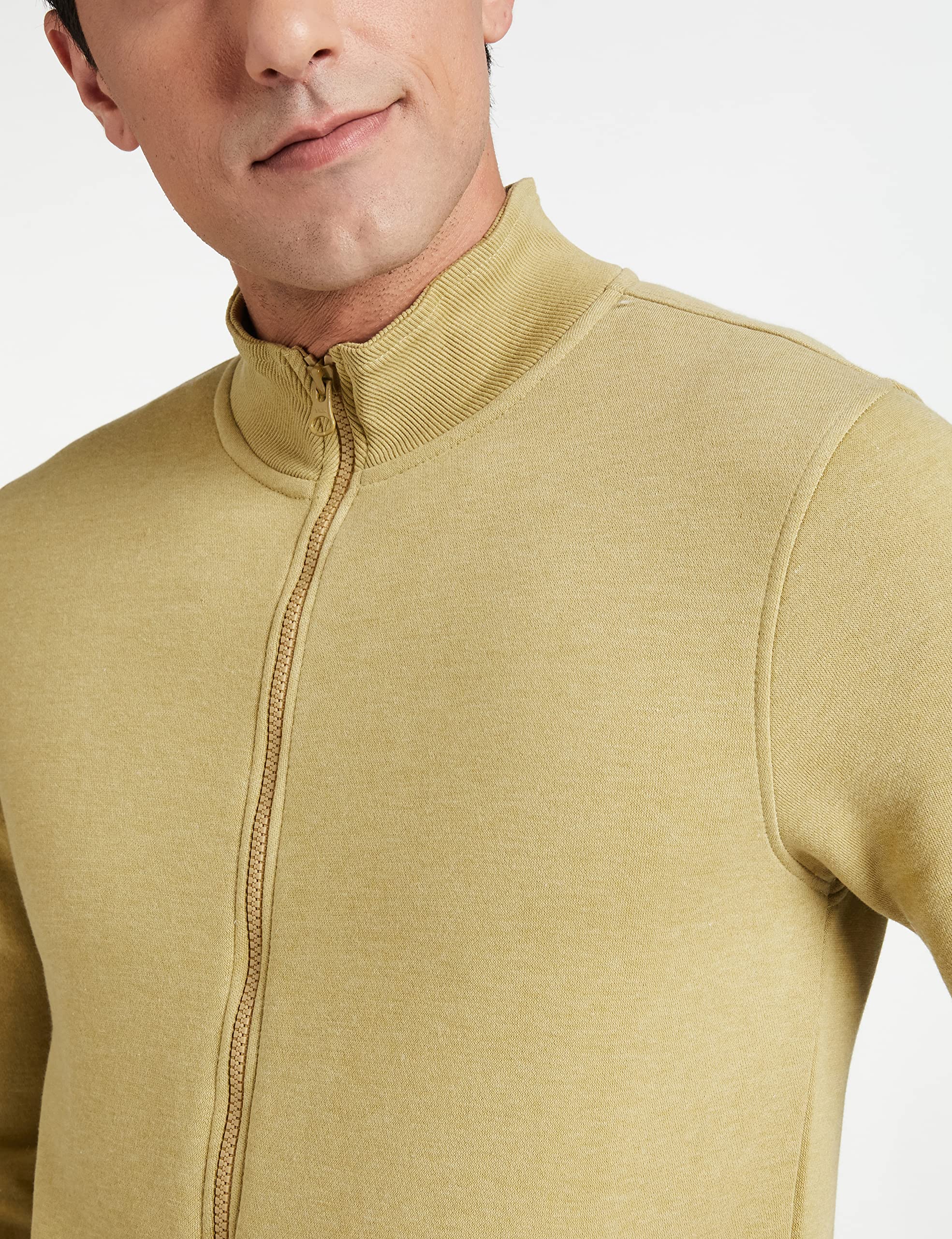 Symbol Men's Cotton Blend Sweatshirt - Ecru Olive Mel - Image 4