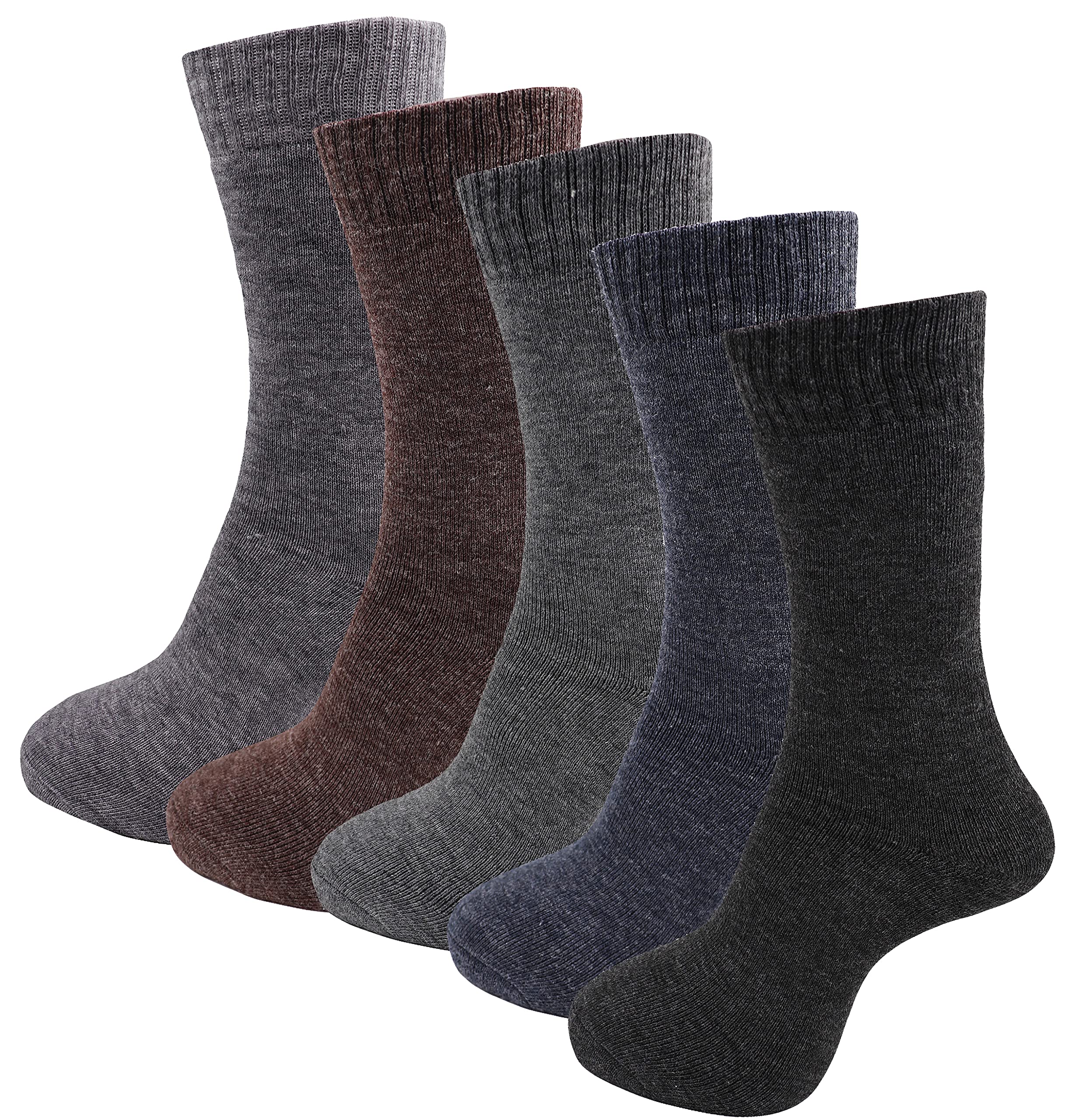 RC ROYAL CLASS Men's Woolen Calf Socks - Soft, Warm & Cozy