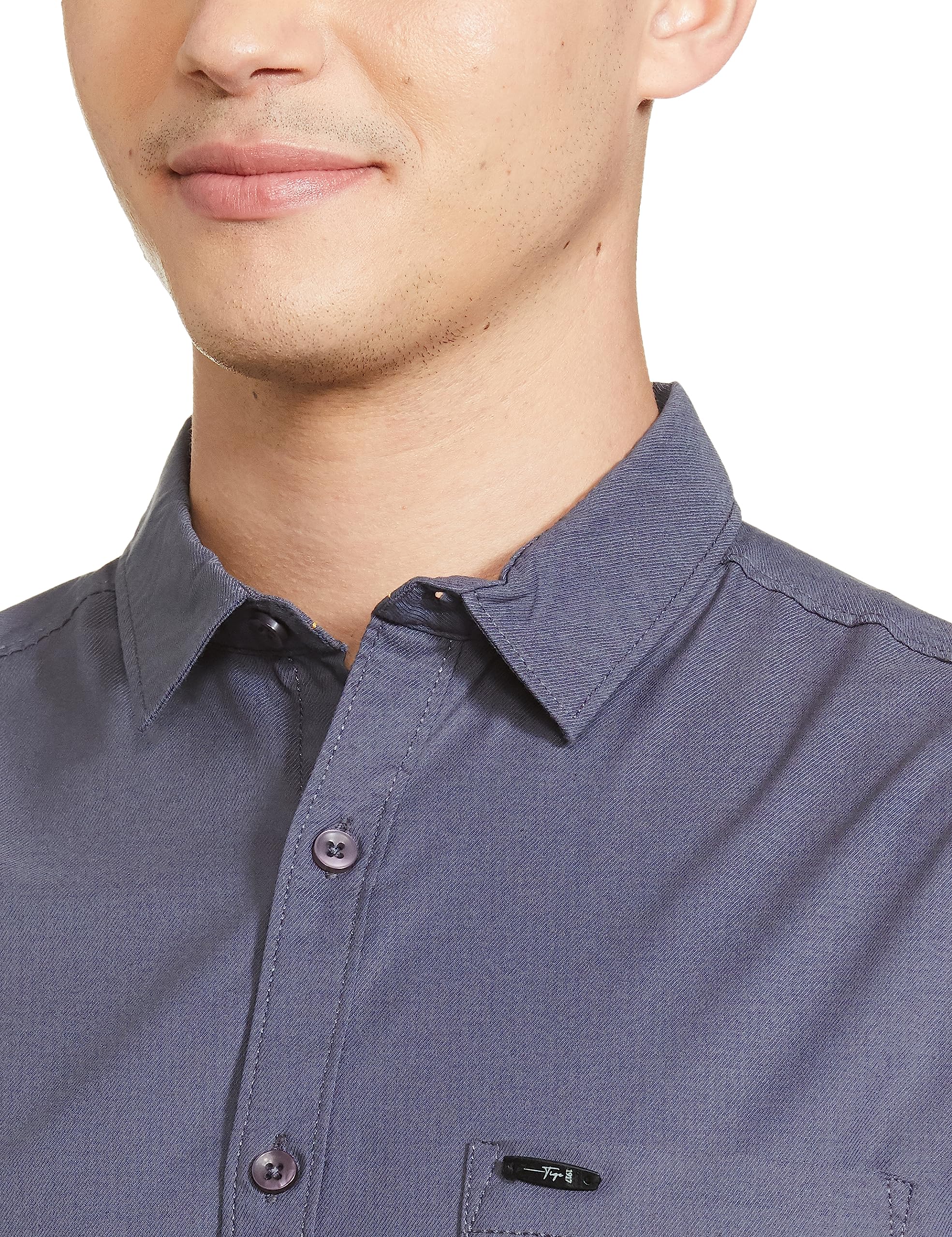 The Indian Garage Co Men's Slim Fit Shirt - Blue - Image 3