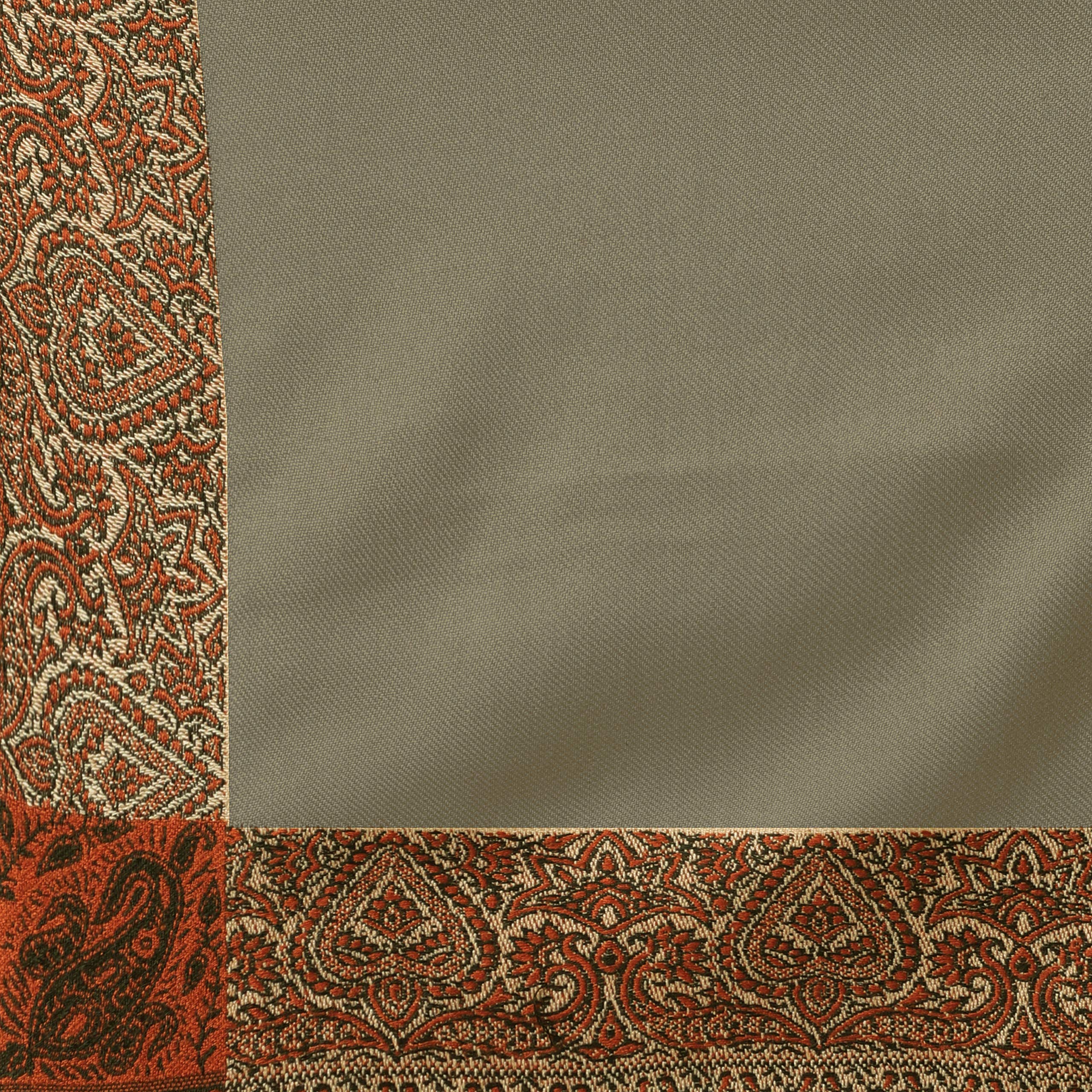 Weavers Villa Men Woven Border Woollen Shawl - Image 5